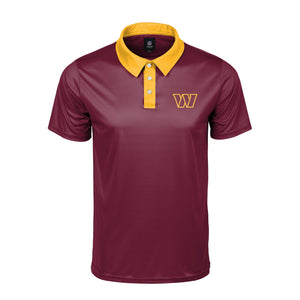 Washington Commanders NFL Mens Workday Warrior Polyester Polo