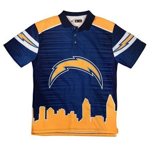 San Diego Chargers Thematic Polyester Polo Shirt