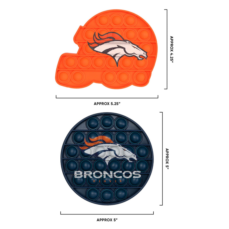 Officially Licensed NFL Plastic Snack Helmet - Broncos