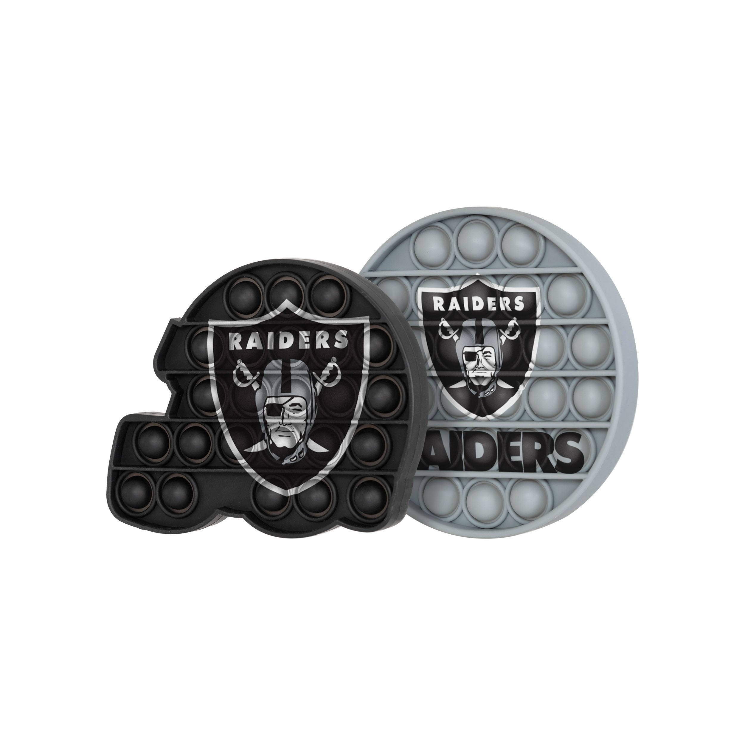 Las Vegas Raiders NFL 2 Pack Helmet & Circle Push-Itz Fidget