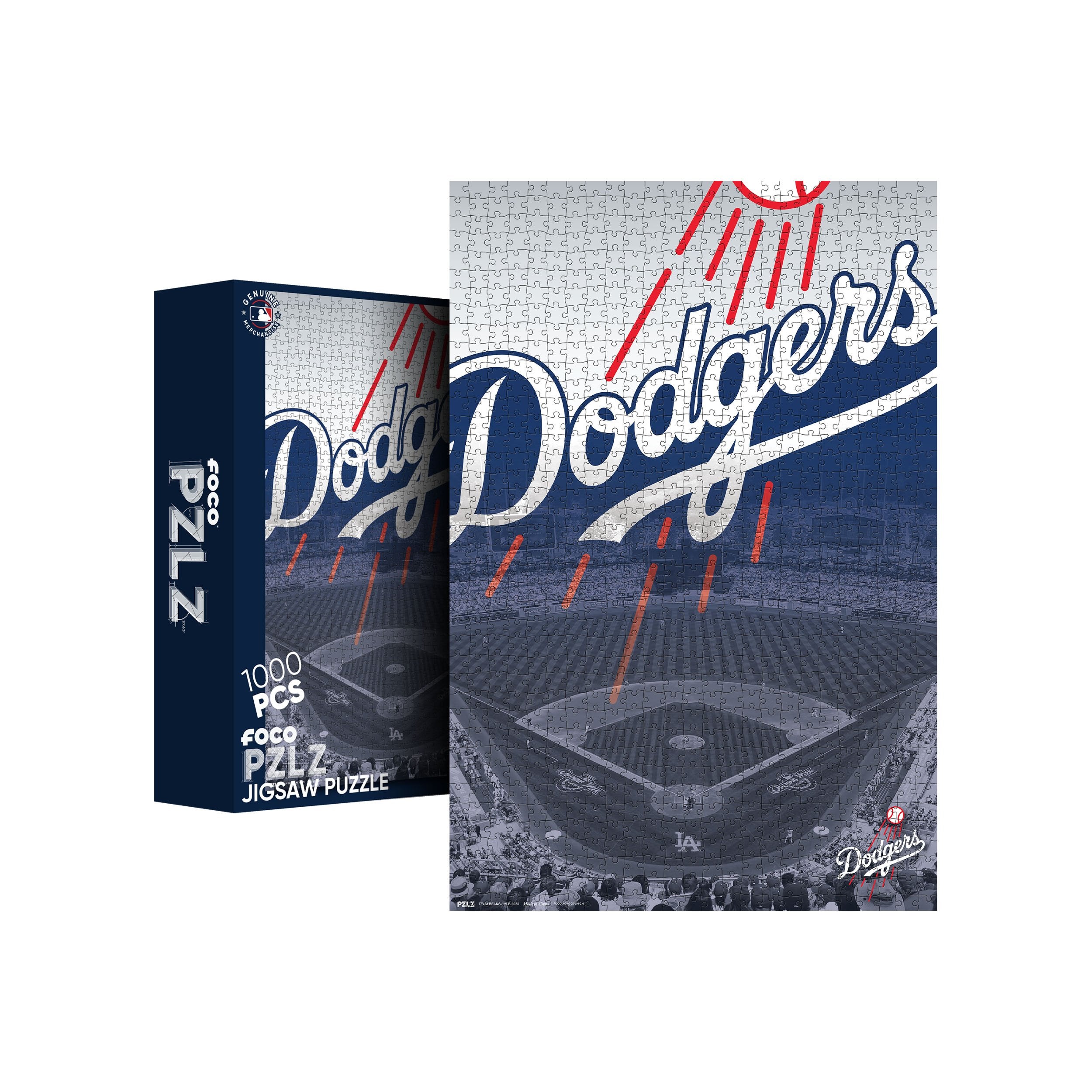 Mlb Los Angeles Dodgers Purebred Fans 'a Real Nailbiter' Puzzle
