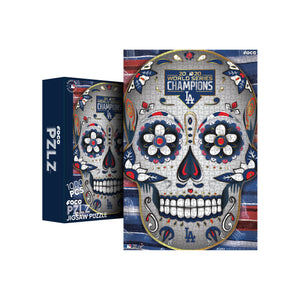 Los Angeles Dodgers MLB 2020 World Series Champions Day Of The Dead 1000 Piece Jigsaw PZLZ