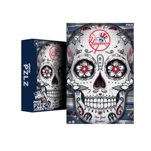 New York Yankees MLB Sugar Skull 1000 Piece Jigsaw Puzzle PZLZ
