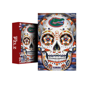 Florida Gators NCAA Sugar Skull 1000 Piece Jigsaw Puzzle PZLZ
