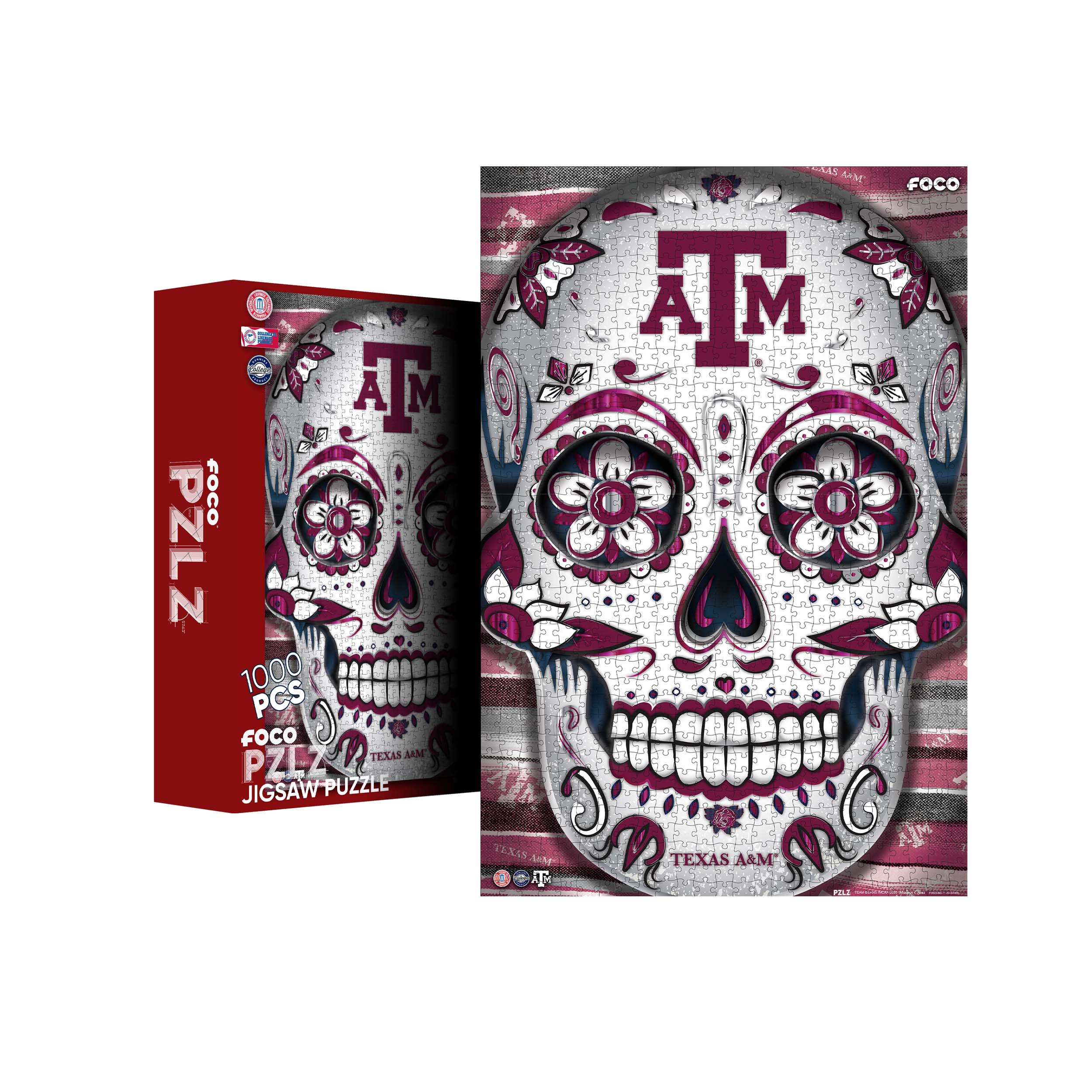 Chicago White Sox Sugar Skull 1000 Piece Jigsaw Puzzle PZLZ 3D Puzzle Officially Licensed by MLB
