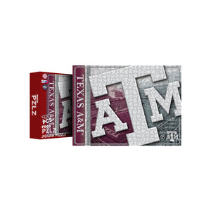 Texas A&M Aggies NCAA Big Logo 500 Piece Jigsaw Puzzle PZLZ