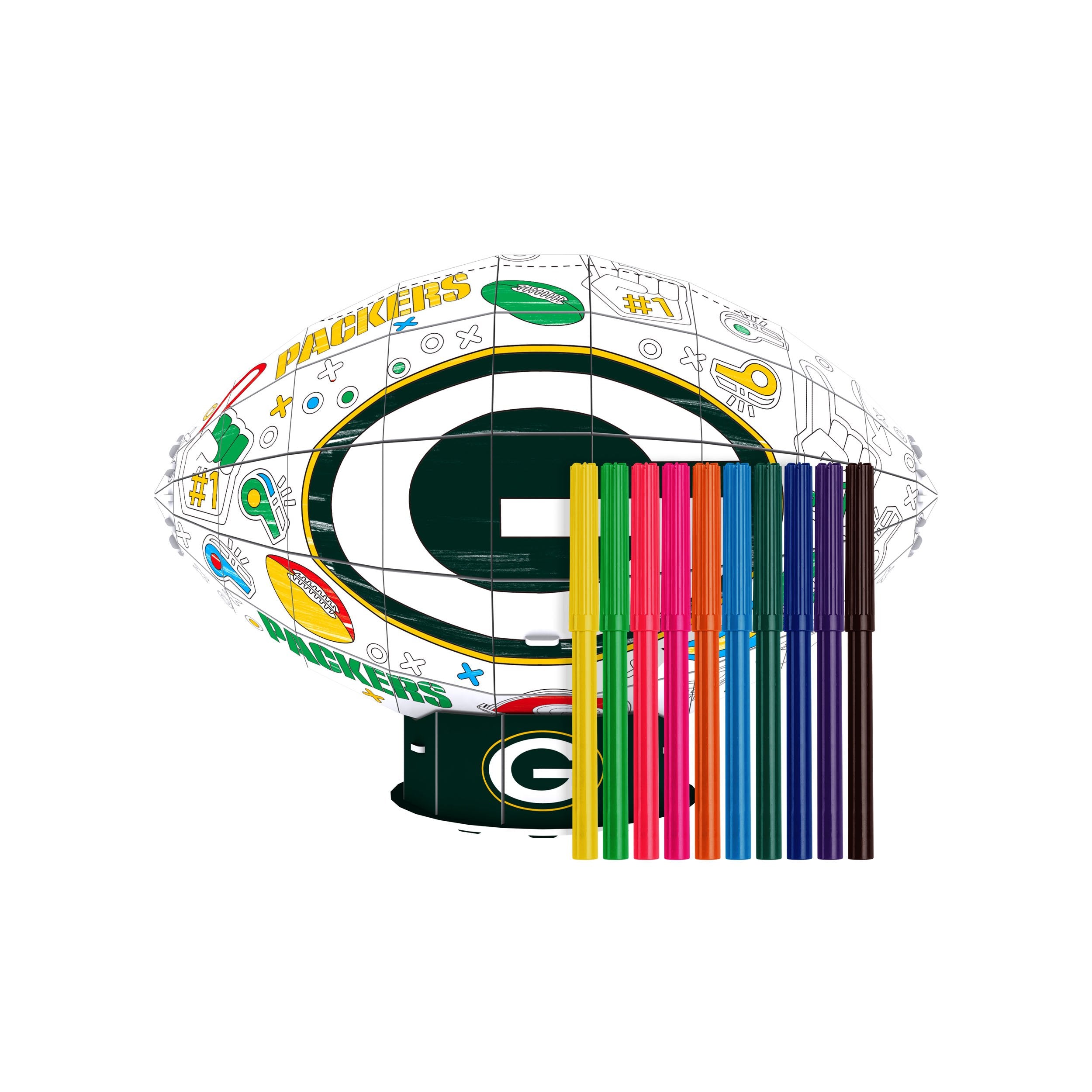 Packers Team Logo 3D Paper Pzlz