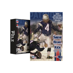 New England Patriots NFL Snow Bowl Kick 1000 Piece Jigsaw Puzzle PZLZ