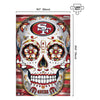 San Francisco 49ers NFL Sugar Skull 1000 Piece Jigsaw Puzzle PZLZ