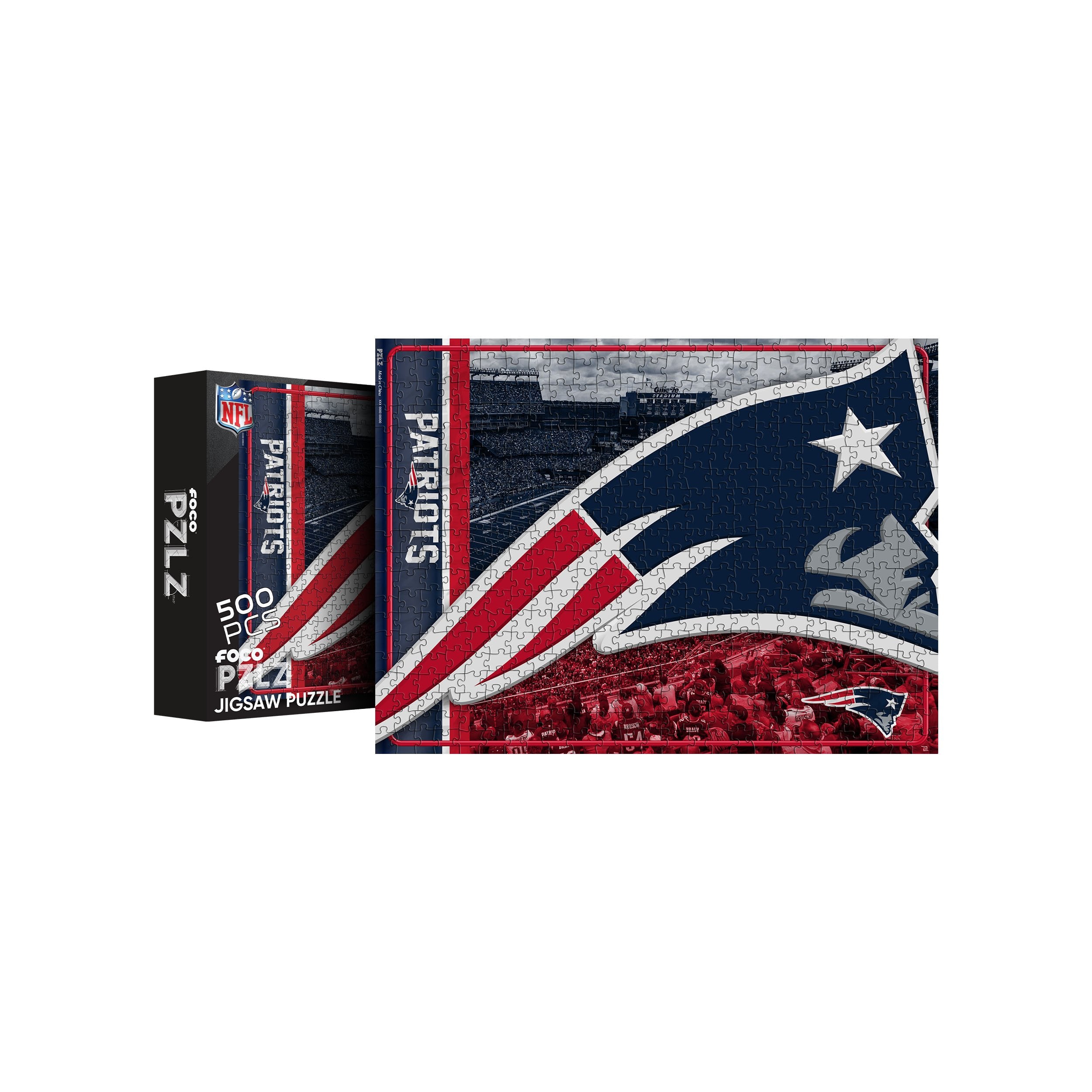 New England Patriots 500 Piece Helmet Shaped Puzzle