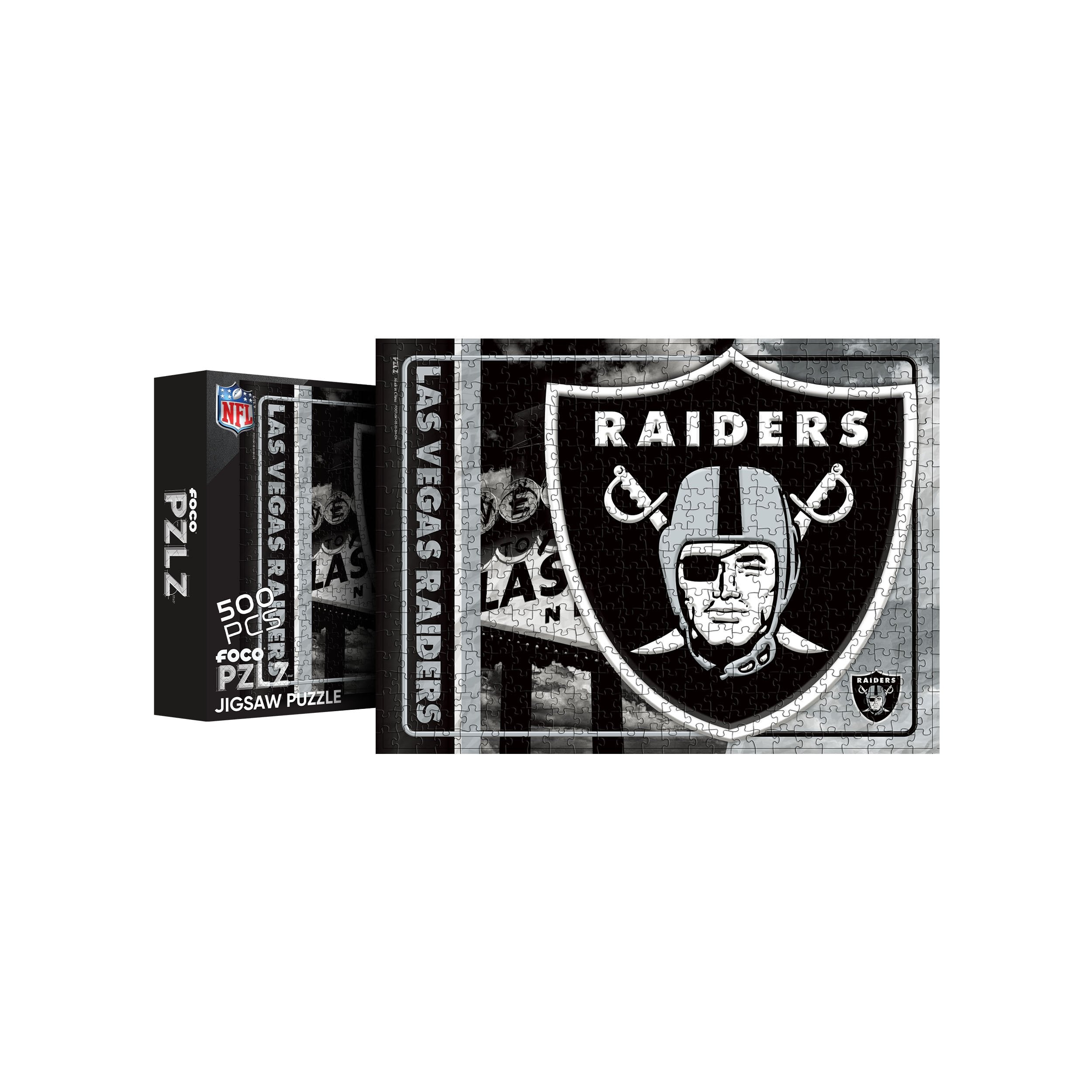 You The Fan 500-Piece Las Vegas Raiders Retro Series Puzzle - Each