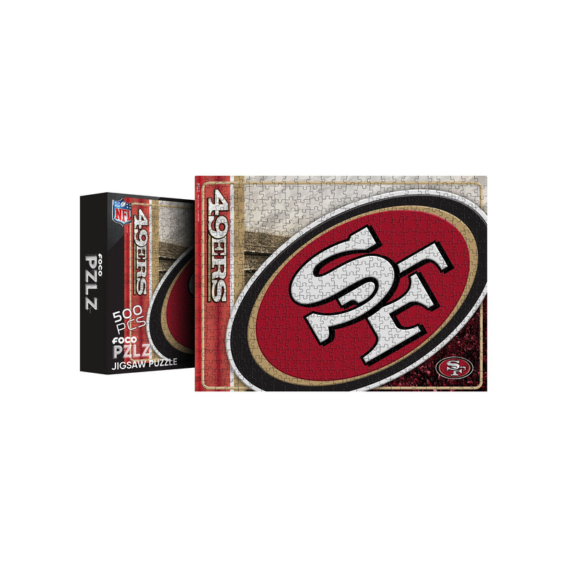 San Francisco 49ers NFL Big Logo 500 Piece Jigsaw Puzzle PZLZ