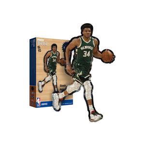 Milwaukee Bucks NBA Giannis Antetokounmpo Wood Jigsaw Puzzle PZLZ