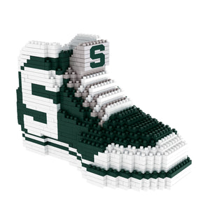 Michigan State Spartans NCAA 3D Brxlz Sneaker Puzzle Building Blocks Set