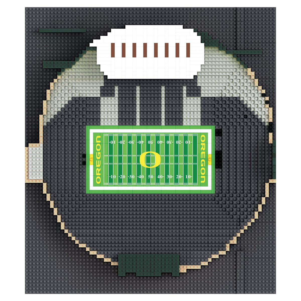 Oregon Ducks NCAA 3D BRXLZ Stadium - Autzen Stadium