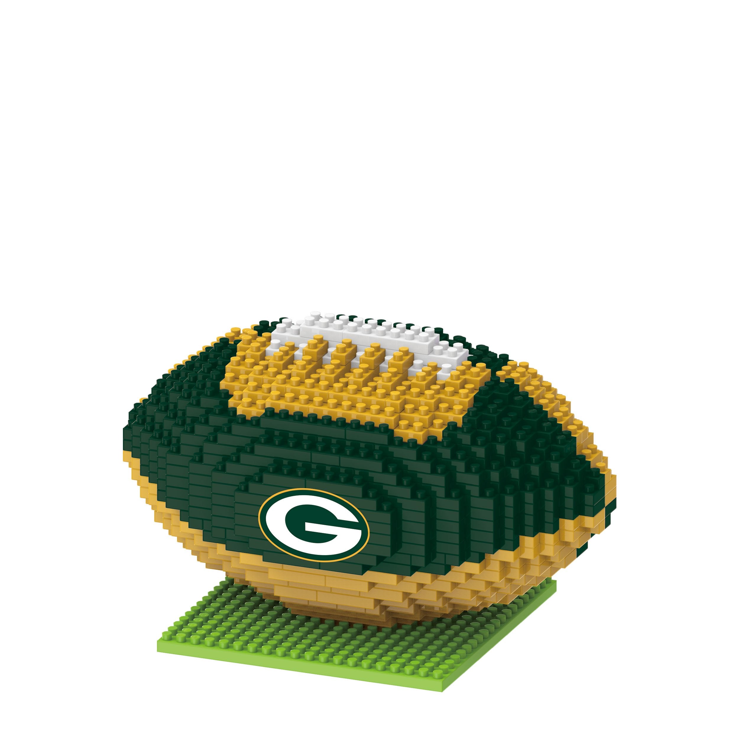 Green Bay Packers Three-Dimensional Rotating NFL Football Desk Clock  Adorned With Team Colors And Logos