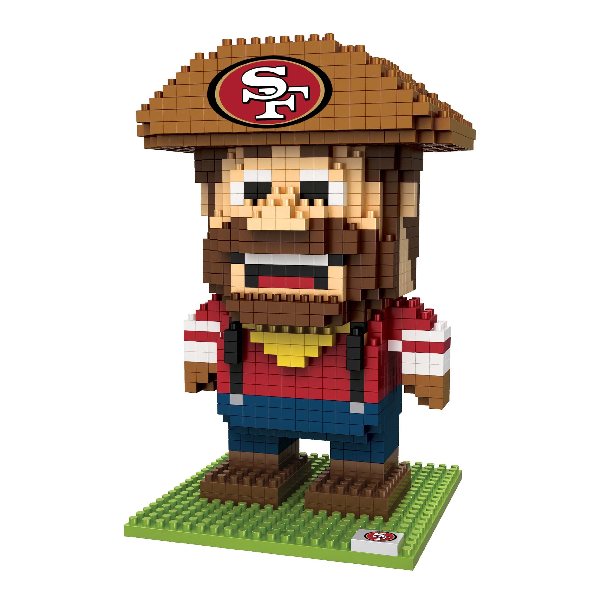 San Francisco 49ers NFL 3D BRXLZ Mascot Puzzle Set