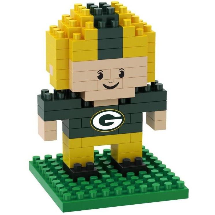 Green Bay Packers NFL 3D BRXLZ Puzzle Player Set