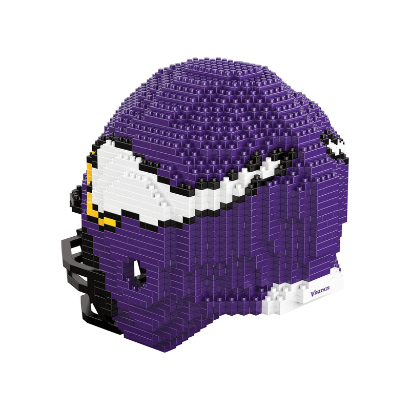 Minnesota Vikings NFL 3D BRXLZ Puzzle Replica Mini Helmet Set