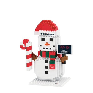 Houston Texans NFL BRXLZ Snowman