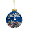 Los Angeles Dodgers MLB 2020 World Series Champions Team Photoprint Glass Ball Ornament