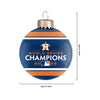Houston Astros MLB 2022 World Series Champions Glass Ball Ornament