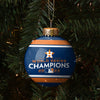 Houston Astros MLB 2022 World Series Champions Glass Ball Ornament