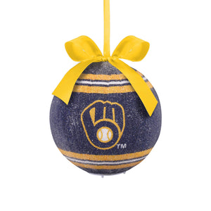 Milwaukee Brewers MLB LED Shatterproof Ball Ornament