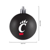 Cincinnati Bearcats NCAA 12 Pack Ball Ornament Set