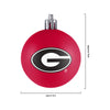 Georgia Bulldogs NCAA 12 Pack Ball Ornament Set