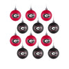 Georgia Bulldogs NCAA 12 Pack Ball Ornament Set