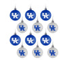 Kentucky Wildcats NCAA 12 Pack Ball Ornament Set