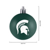 Michigan State Spartans NCAA 12 Pack Ball Ornament Set