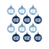 North Carolina Tar Heels NCAA 12 Pack Ball Ornament Set