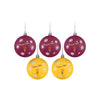 Arizona State Sun Devils NCAA 5 Pack Shatterproof Ball Ornament Set