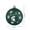 Michigan State Spartans NCAA 5 Pack Shatterproof Ball Ornament Set