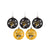 Missouri Tigers NCAA 5 Pack Shatterproof Ball Ornament Set