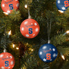 Syracuse Orange NCAA 5 Pack Shatterproof Ball Ornament Set