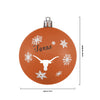 Texas Longhorns NCAA 5 Pack Shatterproof Ball Ornament Set