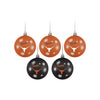 Texas Longhorns NCAA 5 Pack Shatterproof Ball Ornament Set