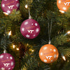 Virginia Tech Hokies NCAA 5 Pack Shatterproof Ball Ornament Set