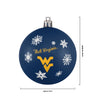 West Virginia Mountaineers NCAA 5 Pack Shatterproof Ball Ornament Set