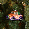 Clemson Tigers NCAA Blown Glass Truck Ornament