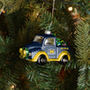 Michigan Wolverines NCAA Blown Glass Truck Ornament