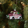 Montana Grizzlies NCAA Blown Glass Truck Ornament