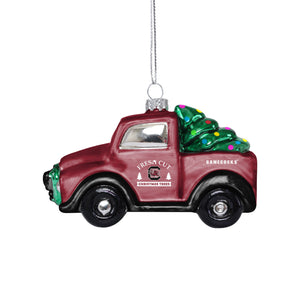 South Carolina Gamecocks NCAA Blown Glass Truck Ornament