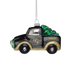 UCF Knights NCAA Blown Glass Truck Ornament