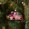 Virginia Tech Hokies NCAA Blown Glass Truck Ornament