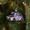 Washington Huskies NCAA Blown Glass Truck Ornament