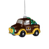 Wyoming Cowboys NCAA Blown Glass Truck Ornament